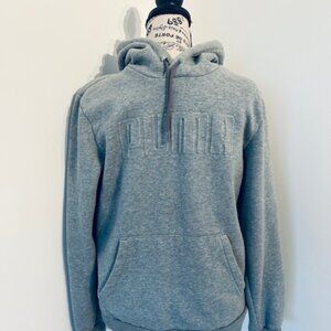 CLEARANCE!  PUMA - Men's "Subtle Lettering" grey hoodie - Size S